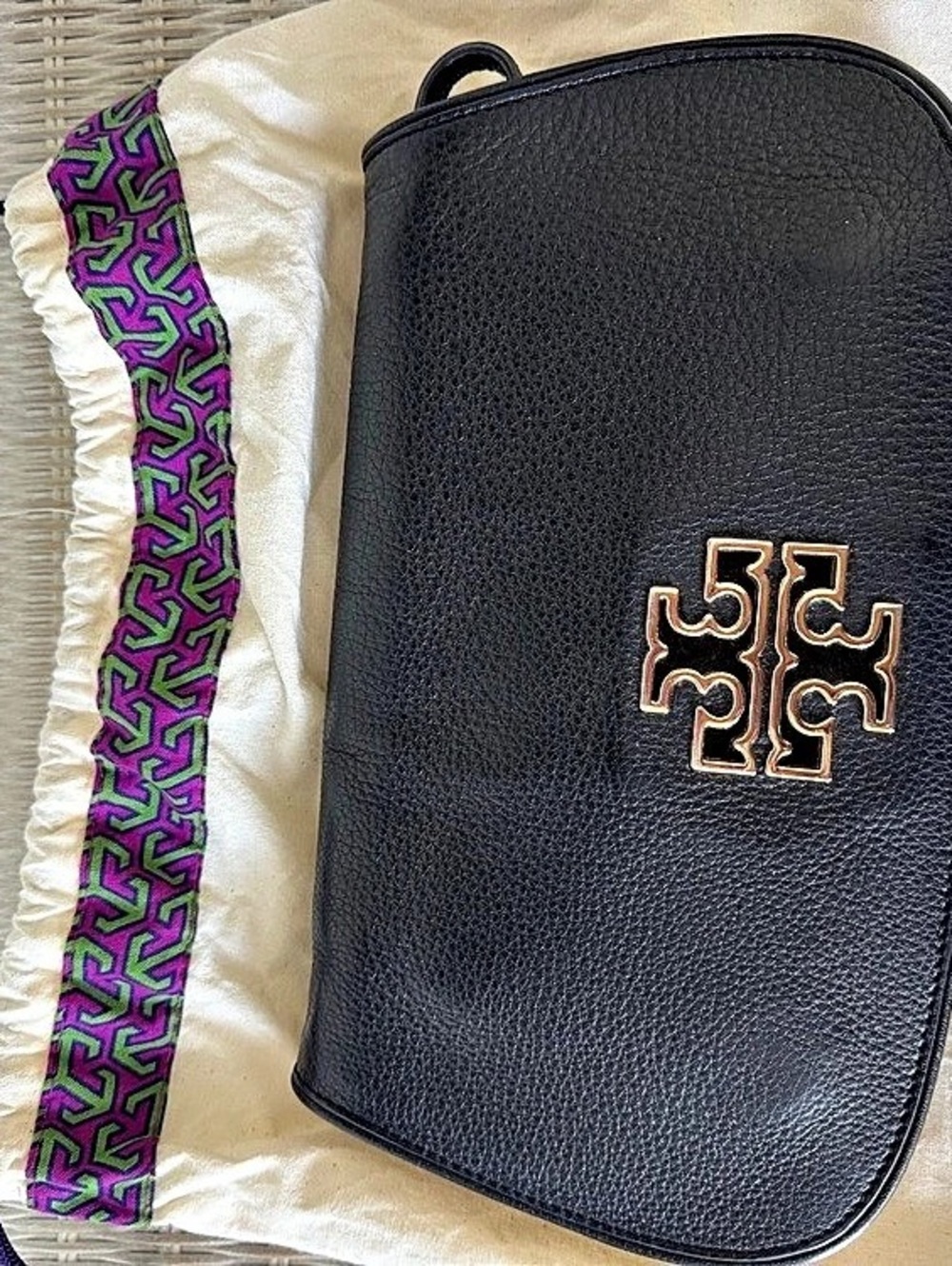 Tory Burch Fleming Convertible Small Shoulder Bag Black